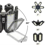 12000LM 6500K LED Garage Lights Ceiling Light with 6 Adjustable Panels Ultra Bright Deformable LED Shop Light for Garage Basement Workshop 185W, 2 Pack - Image 5