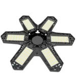 12000LM 6500K LED Garage Lights Ceiling Light with 6 Adjustable Panels Ultra Bright Deformable LED Shop Light for Garage Basement Workshop 185W, 2 Pack - Image 4