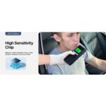 Breathalyzer, Upgrade Professional-Grade Accuracy Alcohol Tester with Digital Blue LCD Display for Home or Party Use with 5 Mouthpieces - Image 8