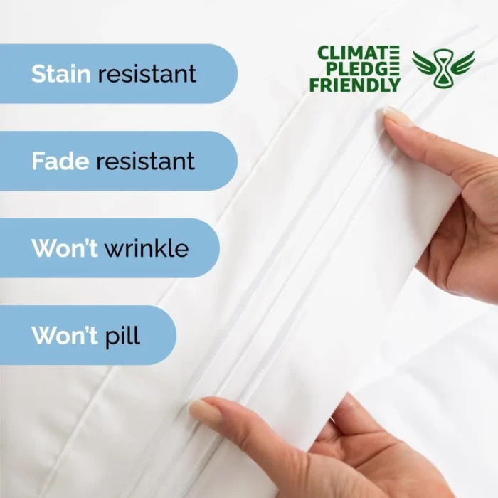 CGK Linens 3-Piece Ultra Soft & Comfy Hotel Luxury Sheet Set - Twin XL Size Cooling Bed Sheet Fits 8"-16" Mattresses, White - Image 5