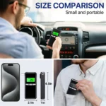 Breathalyzer, Upgrade Professional-Grade Accuracy Alcohol Tester with Digital Blue LCD Display for Home or Party Use with 5 Mouthpieces - Image 3