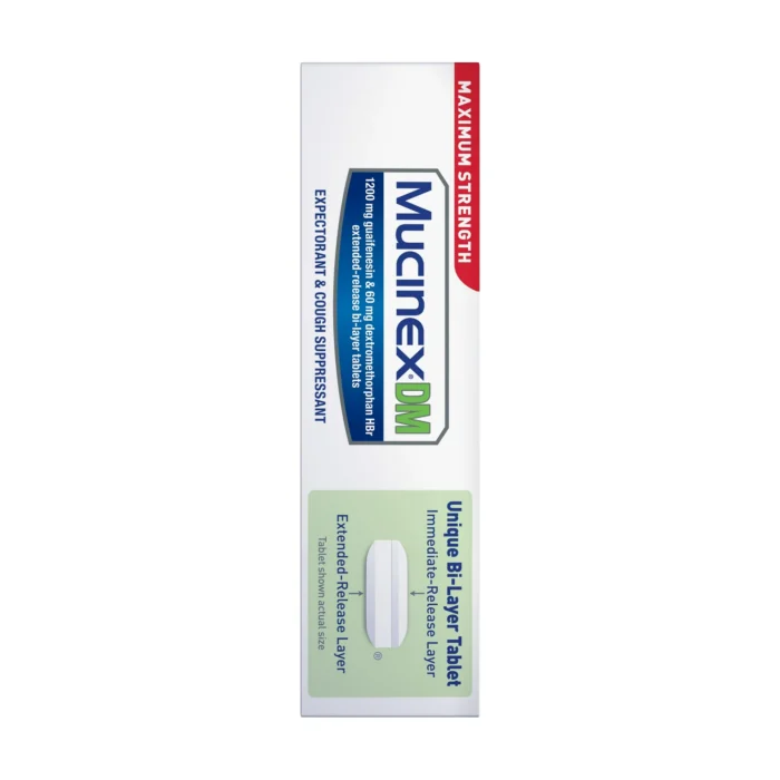 Mucinex DM 12 Hour Max Strength Expectorant & Cough Medicine, Excess Mucus Relief, FSA, 42 Tablets - Image 12