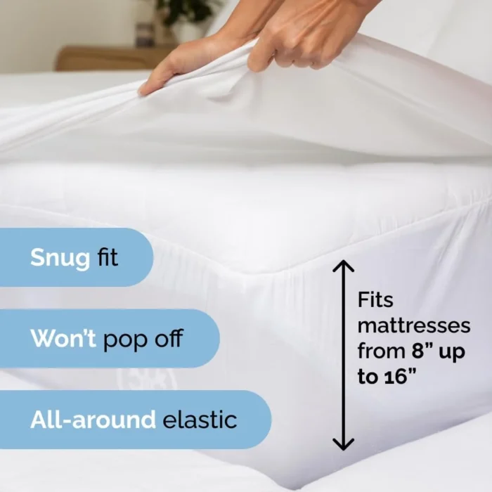 CGK Linens 3-Piece Ultra Soft & Comfy Hotel Luxury Sheet Set - Twin XL Size Cooling Bed Sheet Fits 8"-16" Mattresses, White - Image 3