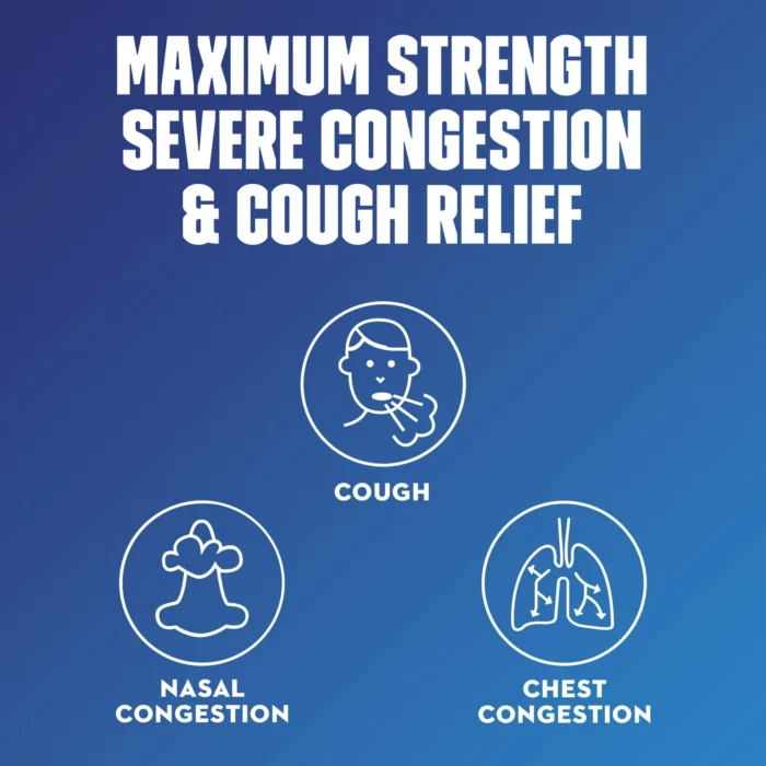 Mucinex Fast-Max Severe Congestion & Cough Medicine, OTC Sinus/Nasal Decongestant, Expectorant, 6 fl oz - Image 4