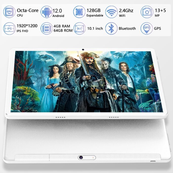 Tablet 10.1 inch Android 12 Tablet 2024 Latest Update Octa-Core Processor with 64GB Storage - Image 6