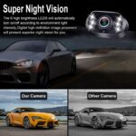 Backup Camera Easy Setup Plug-Play: HD 1080P No-Delay Waterproof - Clear Night Vision Rear View Camera with Monitor for Car Truck SUV - LK3 - Image 4