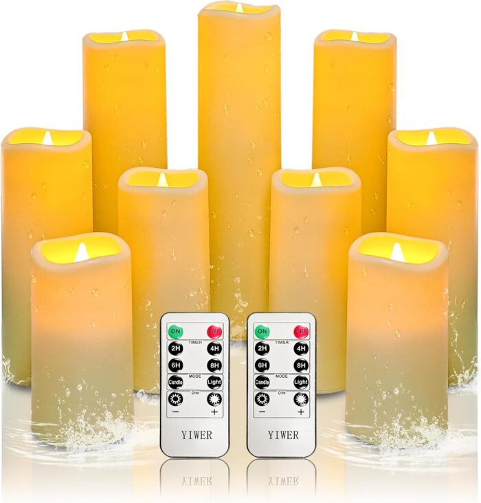 YIWER Waterproof Flameless Candles - Image 1