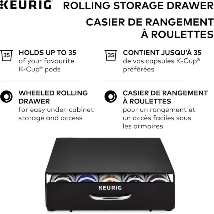 Keurig Under Brewer Storage Drawer, Coffee Pod Storage - Image 3