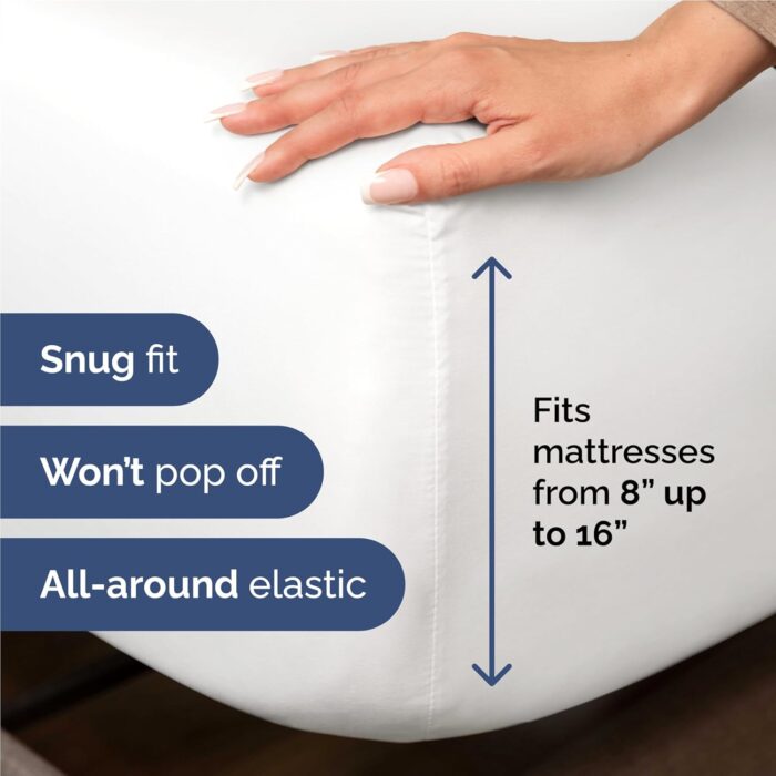 Comfy Breathable & Cooling Bed Sheets Set - Image 3