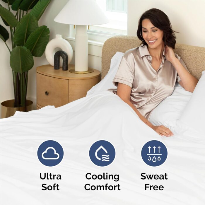 Comfy Breathable & Cooling Bed Sheets Set - Image 4