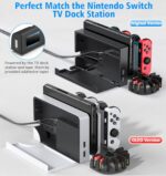 Switch Joycon Charging Dock Station Compatible with Nintendo Switch Accessories & OLED Model Joycons - Image 2