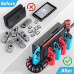 Switch Joycon Charging Dock Station Compatible with Nintendo Switch Accessories & OLED Model Joycons - Image 4