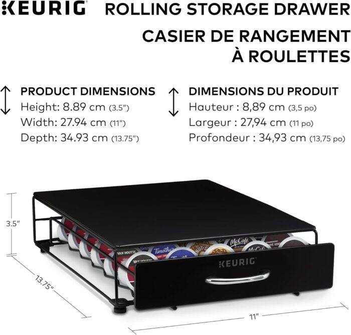 Keurig Under Brewer Storage Drawer, Coffee Pod Storage - Image 2