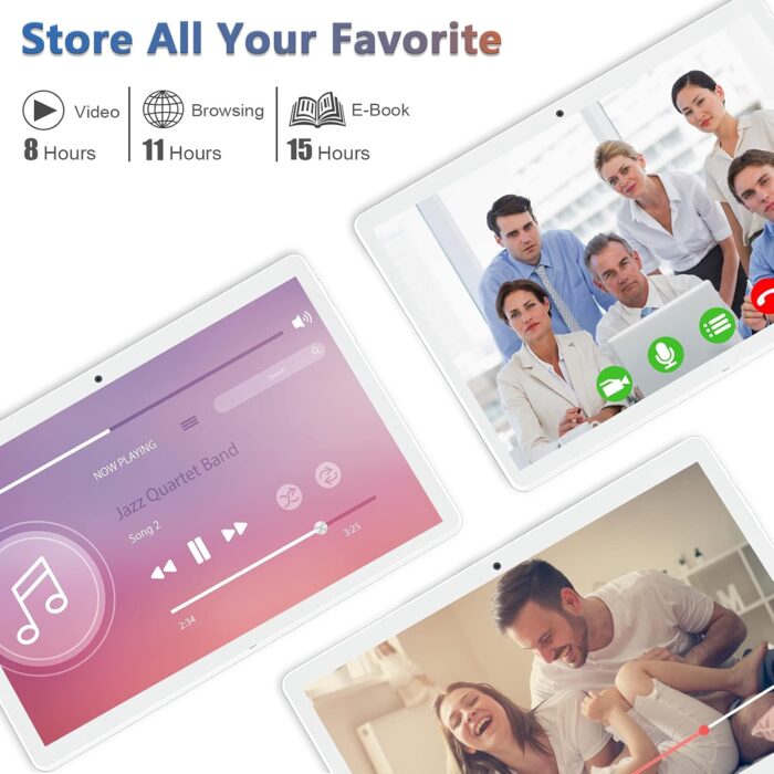 Tablet 10.1 inch Android 12 Tablet 2024 Latest Update Octa-Core Processor with 64GB Storage - Image 7