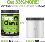 Dogs | Hip and Joint Supplement for Dog Joint Pain Relief Infused with Organic Hemp Oil, Glucosamine, Chondroitin, Turmeric, MSM to Enhance Mobility, Flexibility & Comfort - Image 6