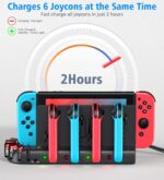 Switch Joycon Charging Dock Station Compatible with Nintendo Switch Accessories & OLED Model Joycons - Image 3
