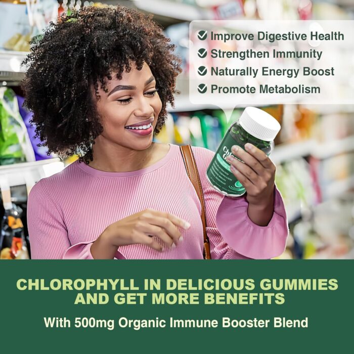 Chlorophyll Gummies - Super Green with Wheat Grass - Image 5