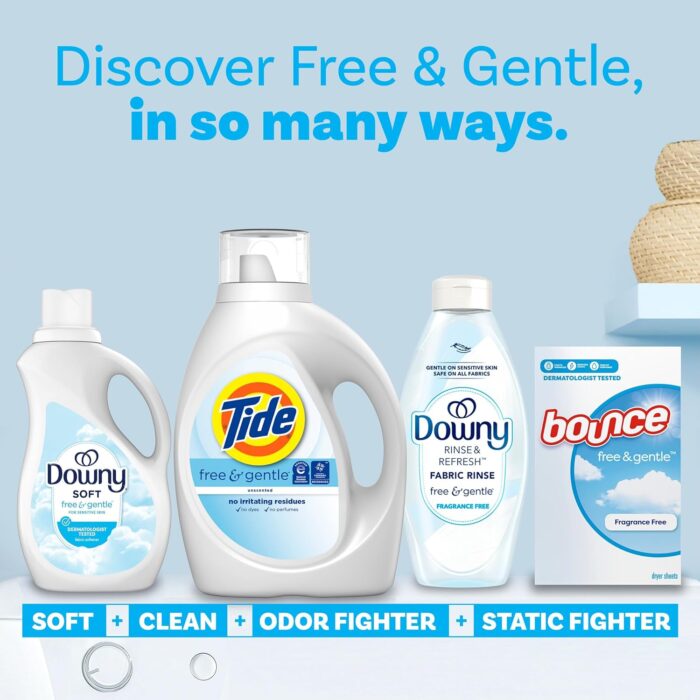 Tide Free & Gentle Liquid Laundry Detergent - Image 9
