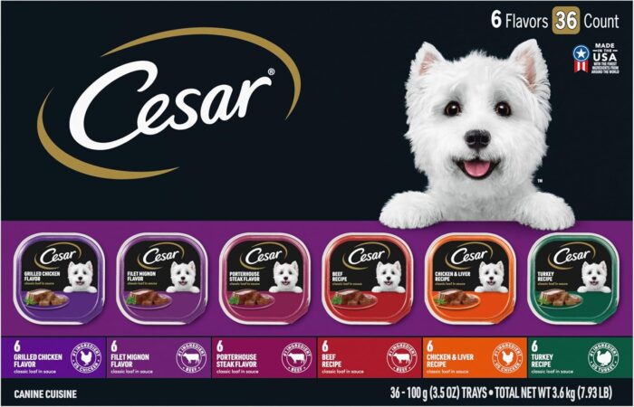 Cesar Wet Dog Food Classic Loaf in Sauce Grilled Chicken - Image 1