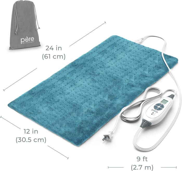 Pure Enrichment® PureRelief XL Heating Pad - 12" x 24" - Image 9