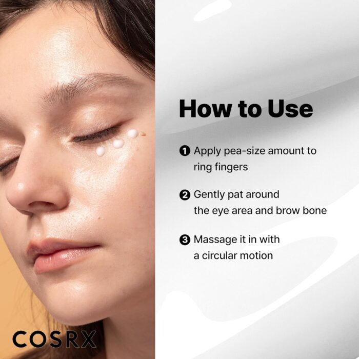 COSRX Snail Mucin Peptide Under Eye Cream, 0.84 fl oz, 73.7% Snail Mucin and Niacinamide, Eye Care, Eye Cream Anti Aging, Dark Circles, Korean Skin Care - Image 6