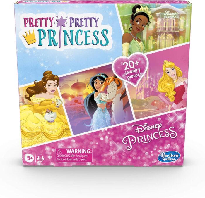 Hasbro Gaming Pretty Pretty Princess: Edition Board Game Featuring Disney Princesses, Jewelry Dress-Up Game for Kids Ages 5 and Up, for 2-4 Players - Image 1