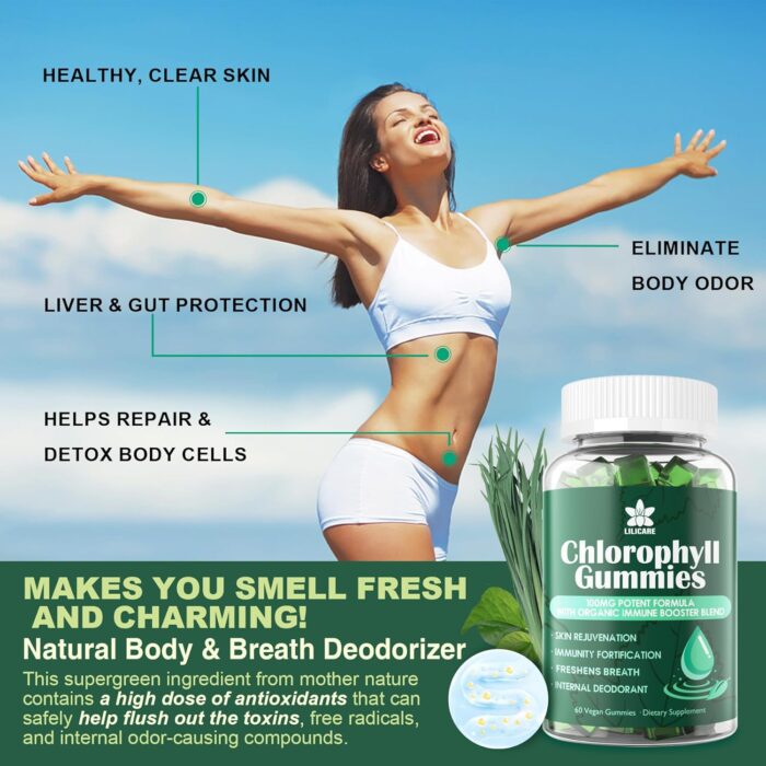Chlorophyll Gummies - Super Green with Wheat Grass - Image 4