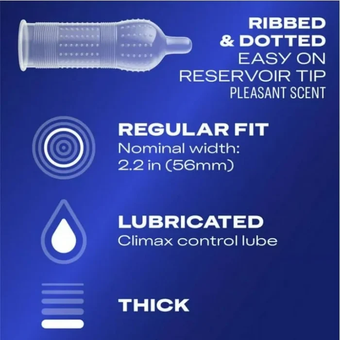 3 Pack Durex Prolong Ultra Fine Ribbed and Dotted Latex Condoms, 12 Each - Image 13