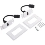 Cable Matters 2-Pack 1-Port HDMI Wall Plate in White (4K UHD, ARC, and Ethernet pass-thru support) - Image 5