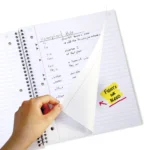 Five Star Spiral Notebook + Study App, 5 Subject, Wide Ruled, 8" x 10.5", Fire Red - Image 2
