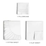 CGK Linens 3-Piece Ultra Soft & Comfy Hotel Luxury Sheet Set - Twin XL Size Cooling Bed Sheet Fits 8"-16" Mattresses, White - Image 2