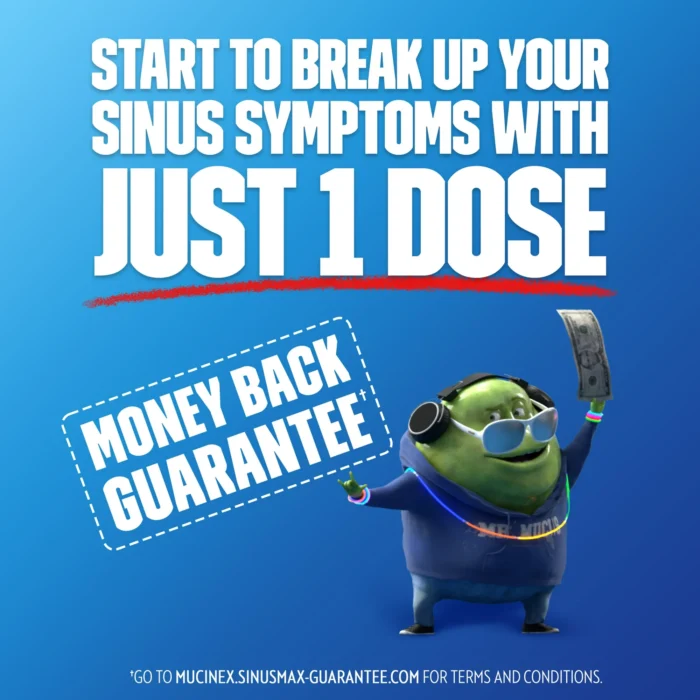 Mucinex Sinus-Max Severe Congestion & Pain Medicine, OTC Headache Relief, Nasal Decongestant, 20 Caplets - Image 7