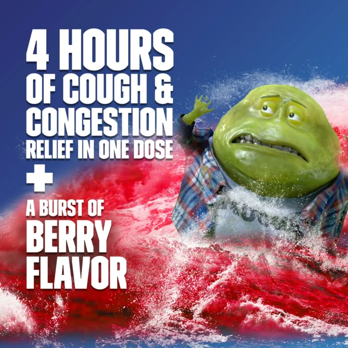 Mucinex Fast-Max Severe Congestion & Cough Medicine, OTC Sinus/Nasal Decongestant, Expectorant, 6 fl oz - Image 5