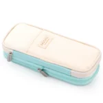 CICIMELON Big Capacity Pencil Pen Case Large Storage Pencil Bag Pouch Organizer (Cyan) - Image 2
